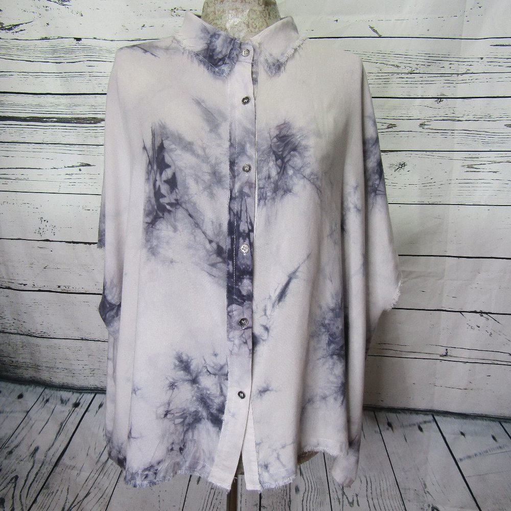 La Miel Tie Dye Button Down Shirt